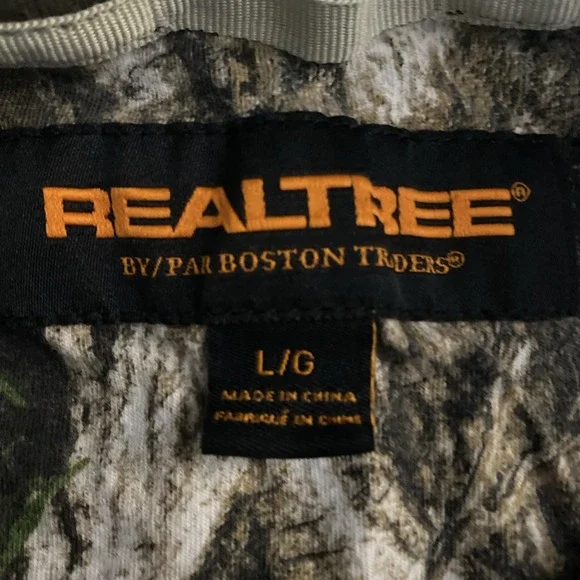 Realtree T Shirt Mens Large Brown Hunting Pocket Logo Casual - Picture 6 of 7